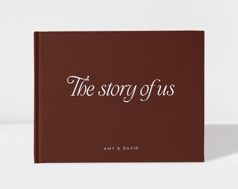 Custom Couple Scrapbook, Our Love Story Memory Album, The Story of Us Book