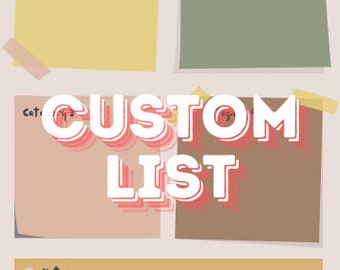 Custom Checklist