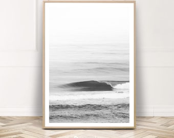 Surf Photography, surf printable wall art, surf print, wave wall art, black white art, ocean poster, coastal wall decor