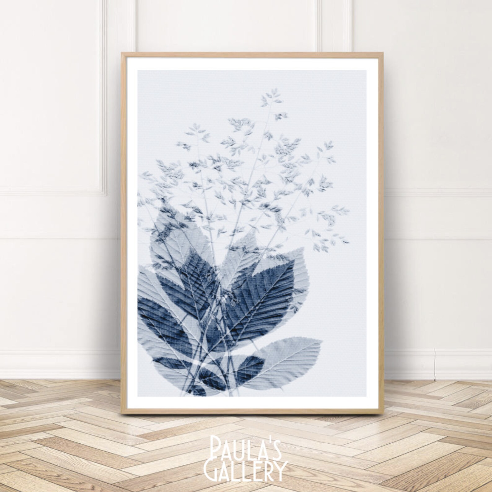 Botanical Poster Plant Wall Art Printable Leaf Print Leaves Etsy