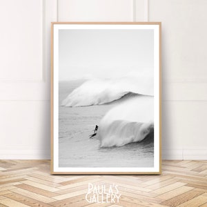 Surf Art, Surf Photography, Surf Print, Ocean Wall Art, Waves Printable, Home decor, Digital prints, coastal art, black white