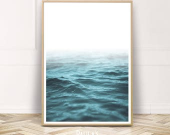 Ocean Water Printable Wall Art,Coastal Digital Print,Waves Large Poster,Instant Download,Sea Photography Home Decor,Gift for Her