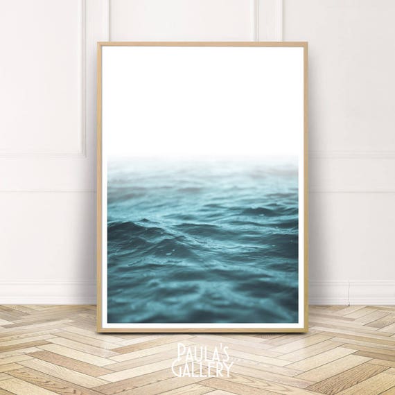 Ocean Water Printable Wall Artcoastal Digital Printwaves | Etsy