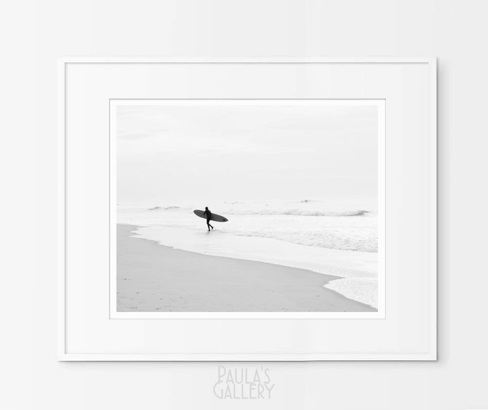 Black White Surf Photography Surf Art Print Surf Wall Art Etsy