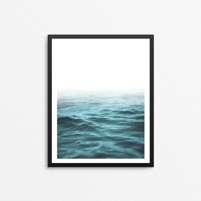 Ocean Water Printable Wall Artcoastal Digital Printwaves - Etsy