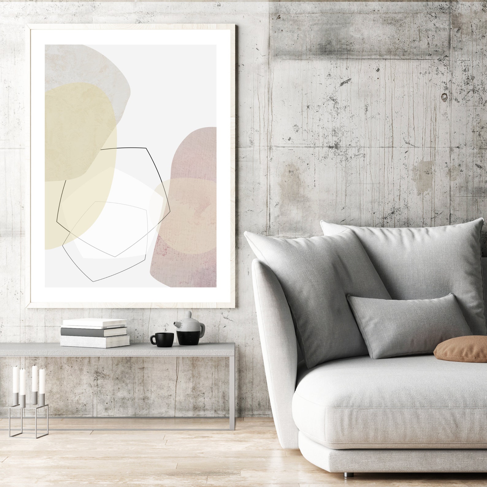 Abstract Printable Art Blush Abstract Wall Art Abstract Etsy