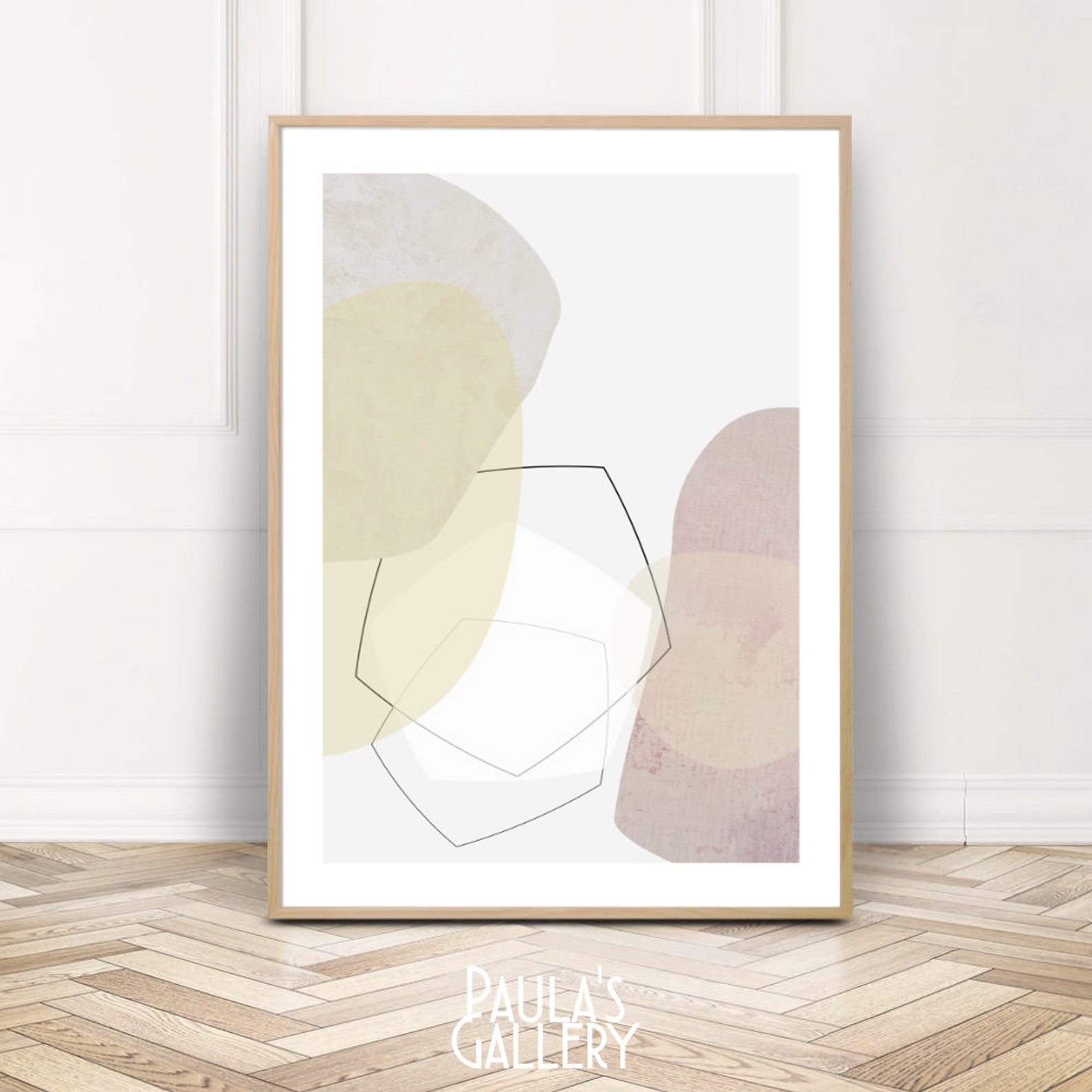 Abstract Printable Art Blush Abstract Wall Art Abstract Etsy