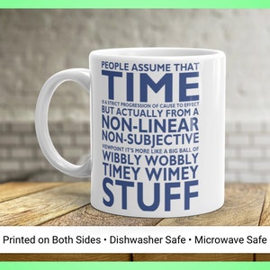 Wibbly Wobbly Timey Wimey Mug • Dr Who Mug • David Tennant • Holiday Mug • Christmas Present • Coffee Cup • Coffee Mug • Tea Cup • 11oz 15oz