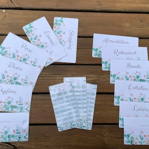 Set of title pages and tracking trackers for A6 format zip envelopes