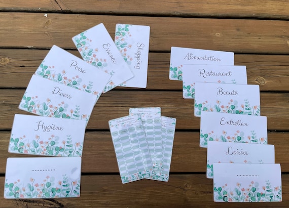 Lot pages titres et trackers suivi pour enveloppes zip format A6