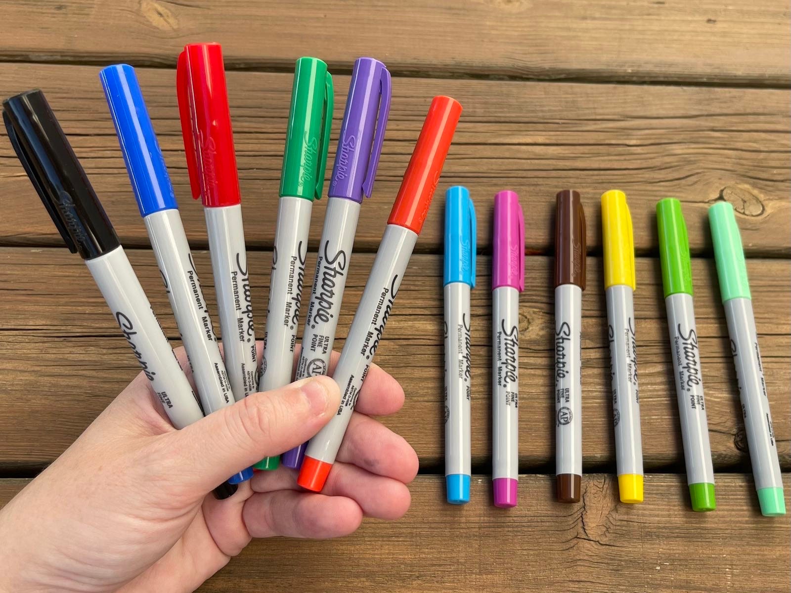 Retractable Sharpie Permanent Marker, Ultra-fine Point, Choose Your Color 