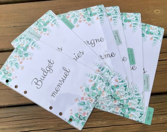 6 CUSTOMIZABLE dividers for A5 or A6 budget binder
