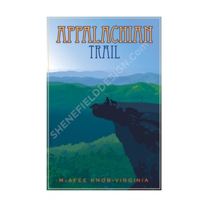 Virginia Blue Ridge Mountains, Appachian Trail, McAfee Knob, Catawba, Roanoke