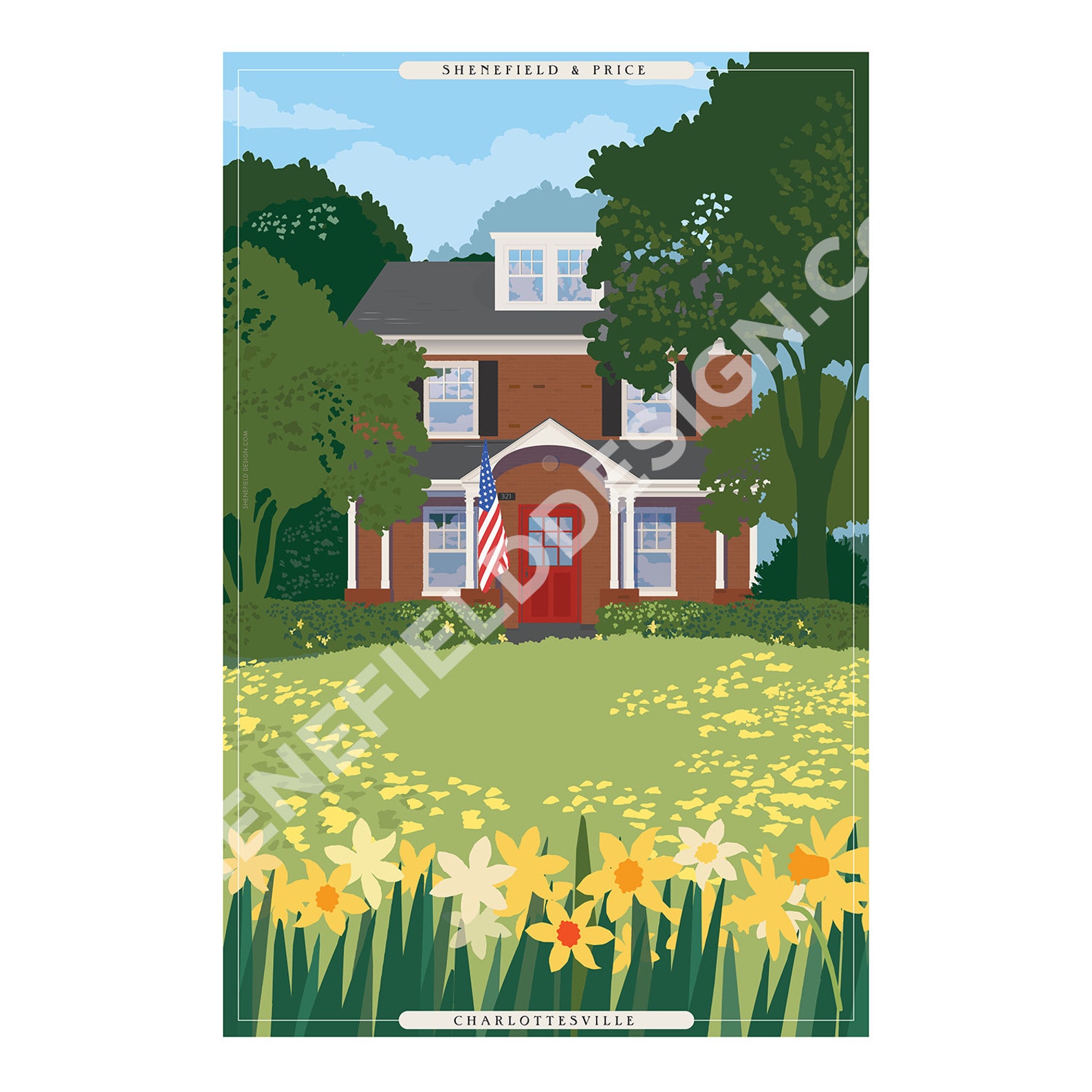 Custom poster Home Portrait Etsy