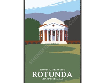 Charlottesville Virginia: Albemarle, Thomas Jefferson, Rotunda, Architecture