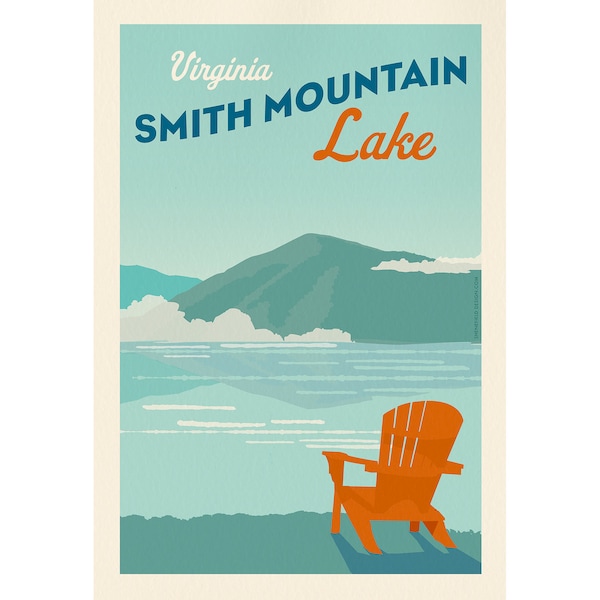 Mountain Lake Wall Poster Etsy