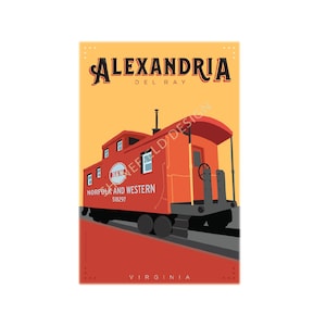 Alexandria, Virginia; Del Ray; caboose