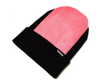 Head Spin Beanie Padded Bboy Hat Breakdance Headspin Cap Breakdancing Flite - Black & Pink
