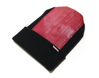 Head Spin Beanie Padded Bboy Hat Breakdance Headspin Cap Breakdancing Flite  - Black & Red