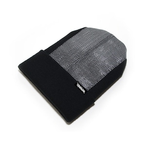 May include: Black beanie with a silver sparkly top and a "remarkable" logo.