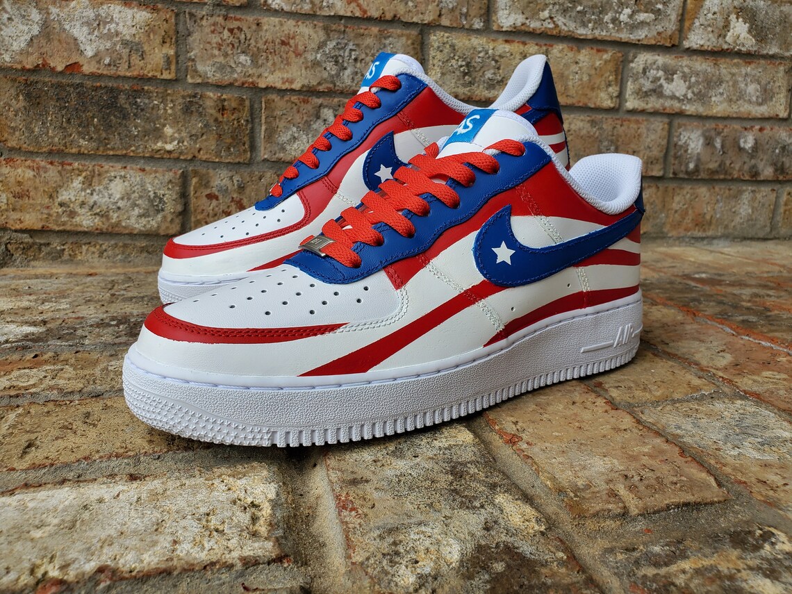 air force 1 puerto rican flag