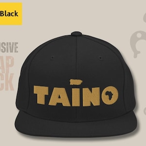 Snapback Hat, Snapback caps, Taino, Embroidery, Embroidered Hat, Baseball Hat, Puerto Rico, African Art, Taino Art, Gift for Him, Boricua