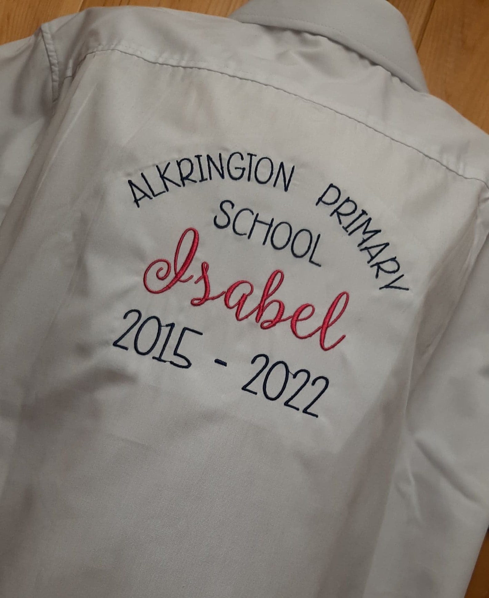 Leavers Shirt Embroidered Momento Shirt Signing Last Day at Etsy UK