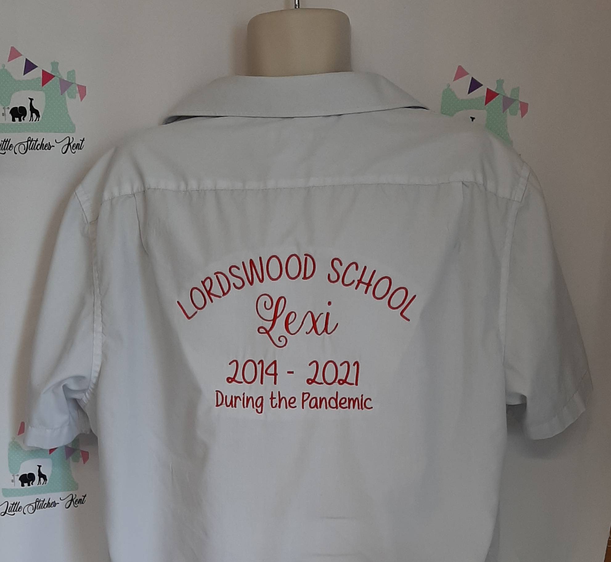 Leavers Shirt Embroidered Momento Shirt Signing Last Day at Etsy UK