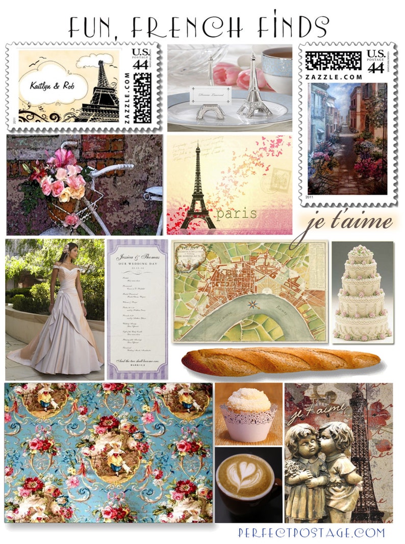 Eiffel Tower Paris Heart Bridal Shower Invitation French Etsy