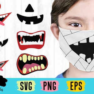 Halloween Face Mask Kostuum SVG Bundel