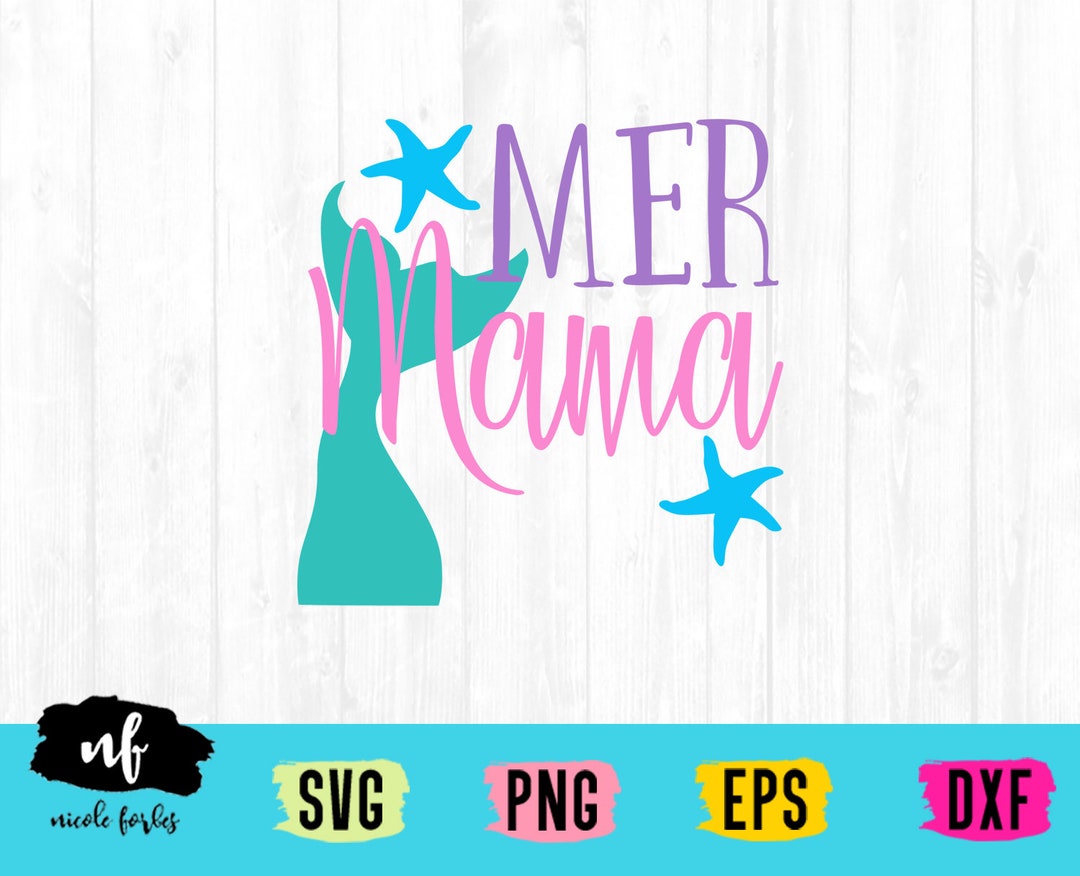 Mer-mama SVG Cut File - Etsy