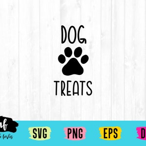 Perro trata SVG archivo de corte, mascota svg, perro svg, pata svg, piel bebé svg, dxf, eps, descarga digital