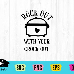 Rocken Sie mit Ihrem Topf heraus geschnitten SVG-Datei