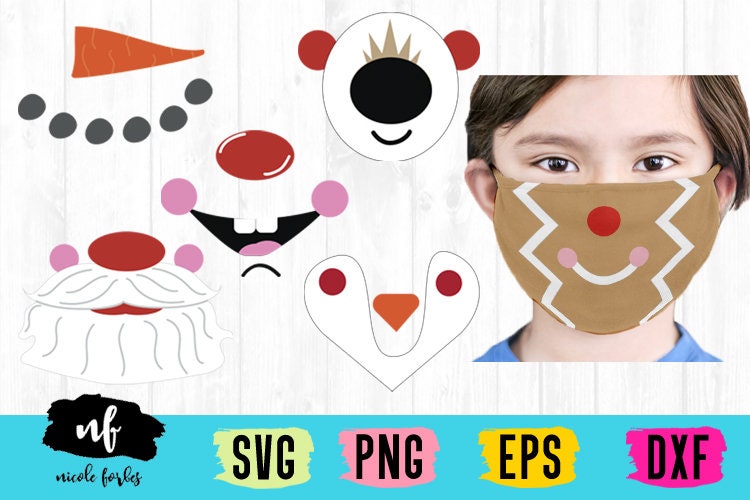 Download Christmas Face Mask Svg Bundle Etsy