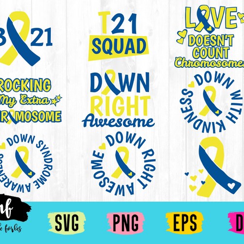 Down Syndrome Awareness Day SVG Bundle Awareness Svg T21 Svg - Etsy