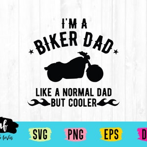 Biker SVG Cut File Moto in formato SVG, Russare in formato SVG, Divertente in formato SVG, Bici in formato SVG, Viaggio in formato SVG, Padre in formato SVG, Papà in formato SVG, dxf, eps, download digitale