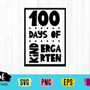 100 dni przedszkola SVG plik do cięcia