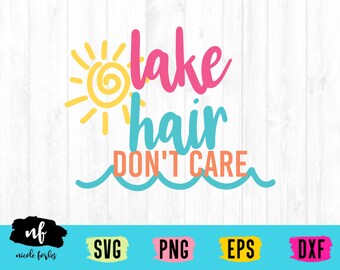 See-Haar nicht Pflege Sommer SVG schneiden Datei, See Svg, Sommer Svg, Haare Svg, Bootfahren Svg, Angeln Svg, Dxf, Eps, sofortiger Download