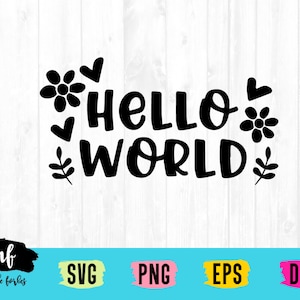 Plik SVG do cięcia Hello World