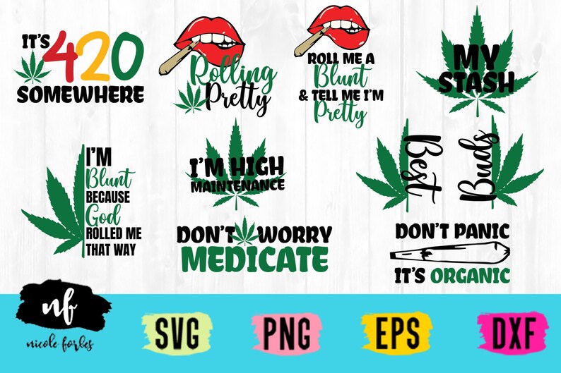 Download Weed SVG Bundle Weed svg Marijuana Devils lettuce Mary | Etsy