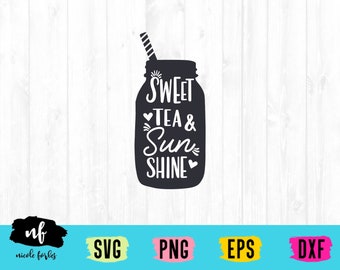 Sweet Tea & Sunshine SVG Cut File