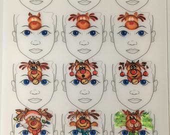 A2 (420 x 594 mm - 16,5 x 23,4) 12 Tableaux de menus pour enfants Portrait par Sally-Ann Lynch Formation essayée et testée