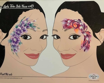 NEW A3 Daisy Lady's 3D Side Face Double Board  (Left & Right) (297 x 420 mm - 11.7 x 16.5 in)
