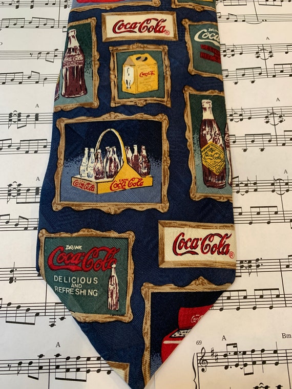 Vintage Coca Cola themed Necktie - image 1