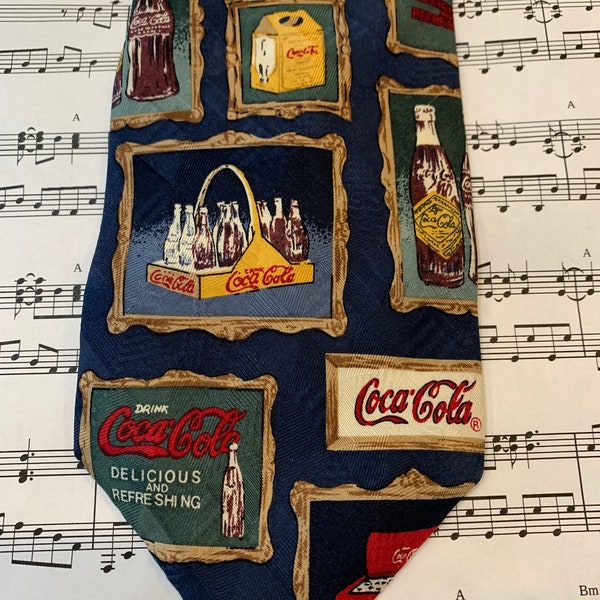 Vintage Coca Cola themed Necktie