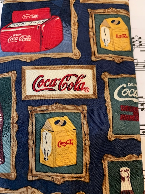 Vintage Coca Cola themed Necktie - image 6