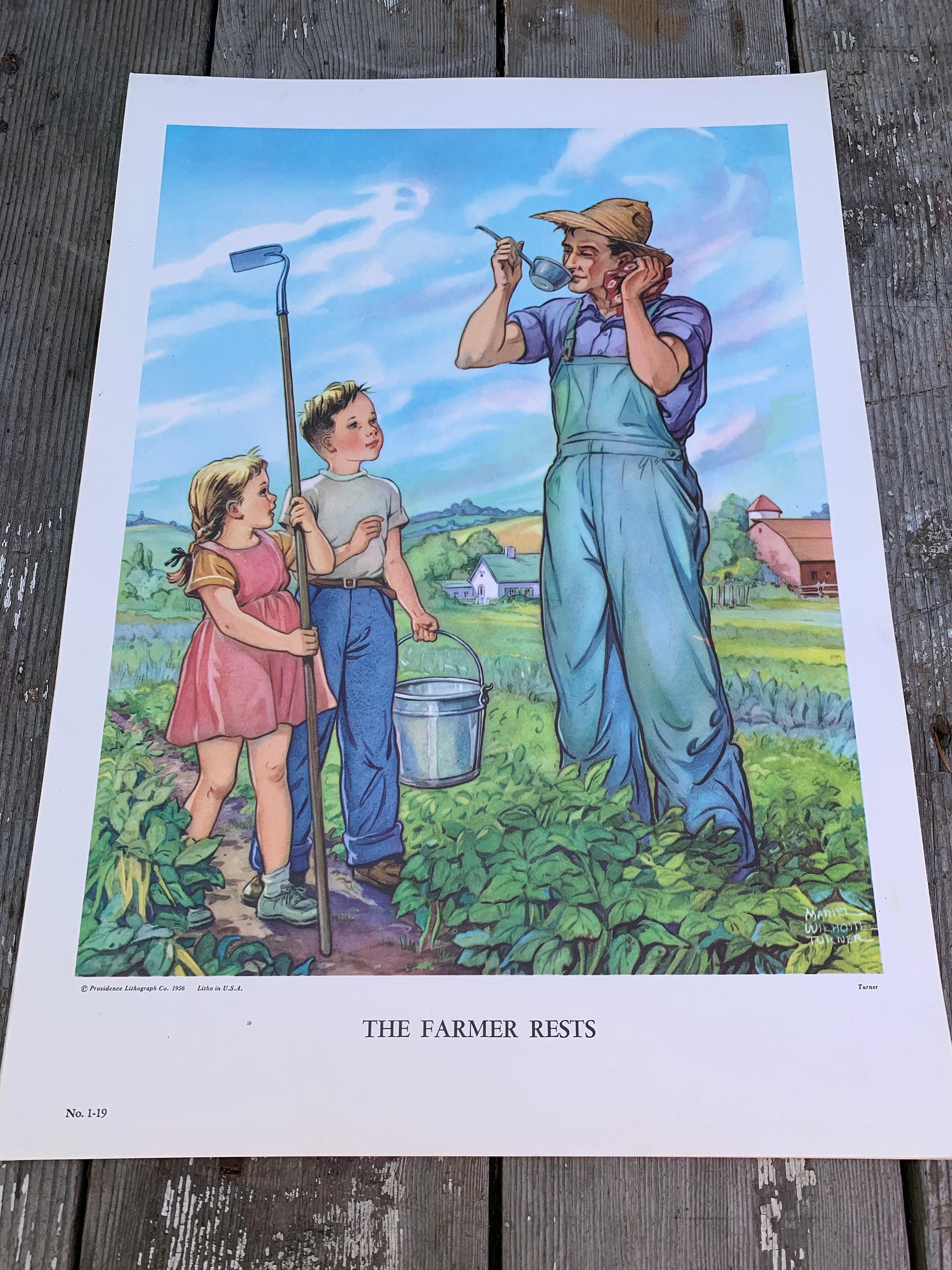 Vintage 1956 Providence Lithograph Co. Poster | Etsy