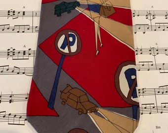 Vintage Beatles Themed Necktie, “Lovely Rita Meter Maid” Tie