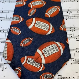 Vintage Football Themed Necktie