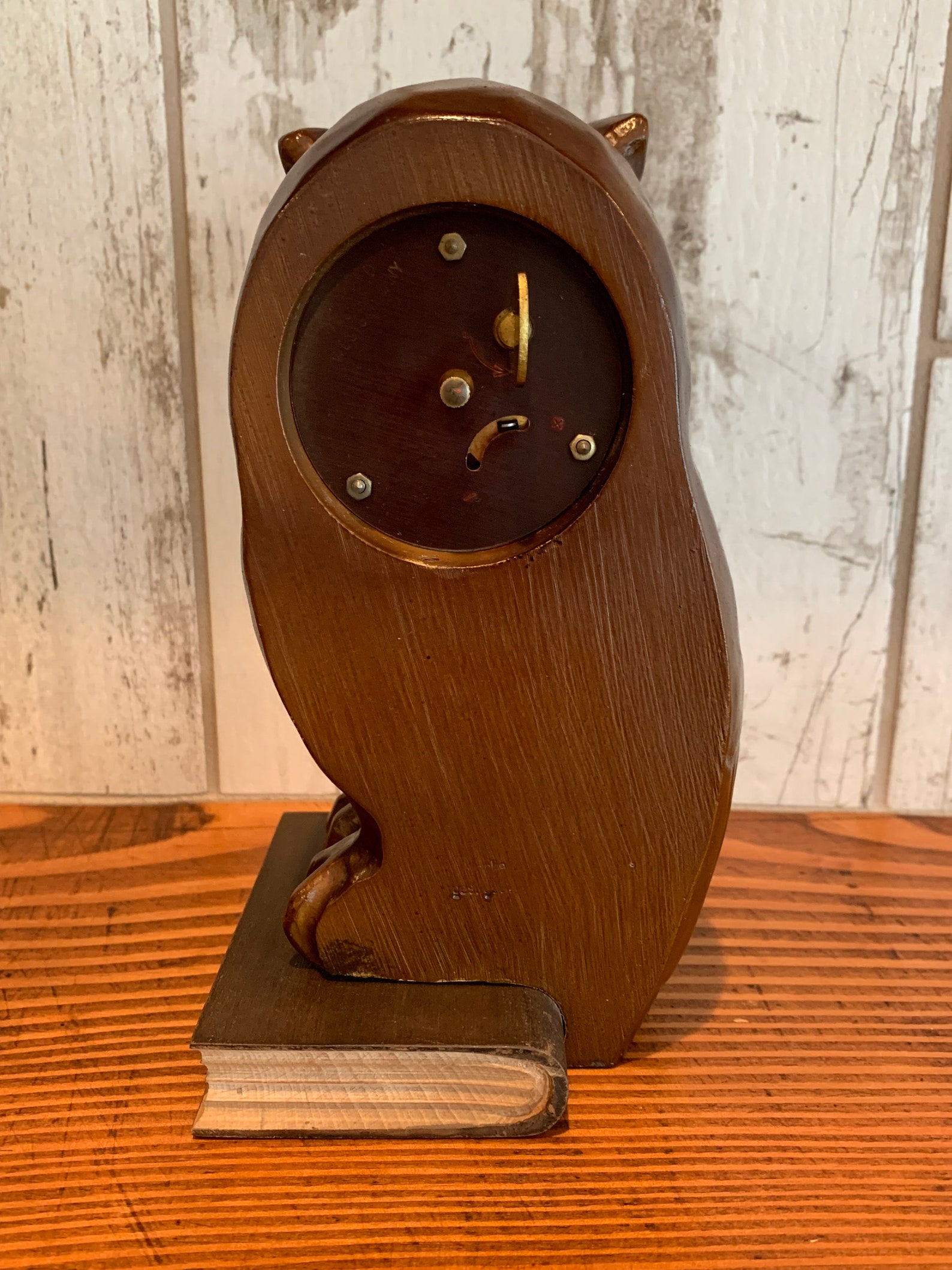 Vintage Oswald Owl Clock 1940's J. Oswald Company Rolling Etsy